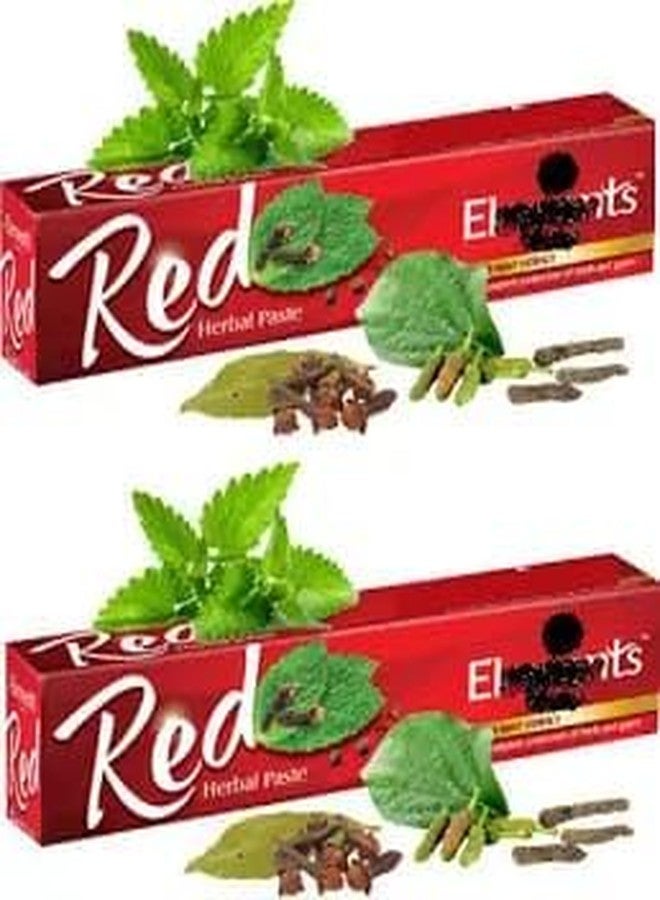 Elements Wellness Red Herbal Toothpaste, 150g, Pack of 2 - Image 1